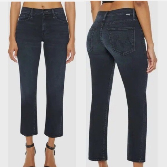 MOTHER The Mid Rise Rider Ankle Jeans | Night in Paris Wash | Size 26 - Picture 1 of 11